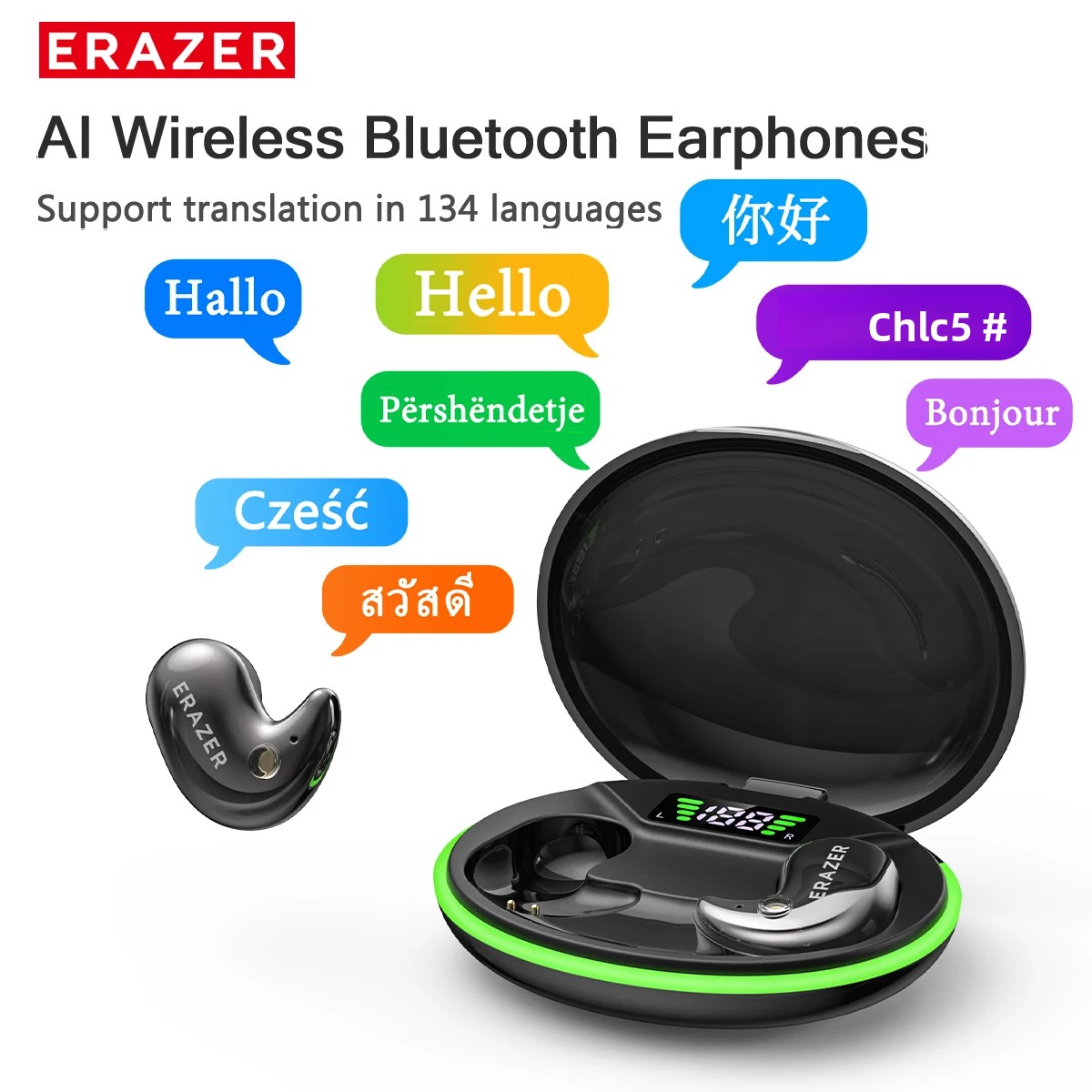 Noise Cancelling Headphone - Écouteurs intra-auriculaires Bluetooth EARZER XF58 avec