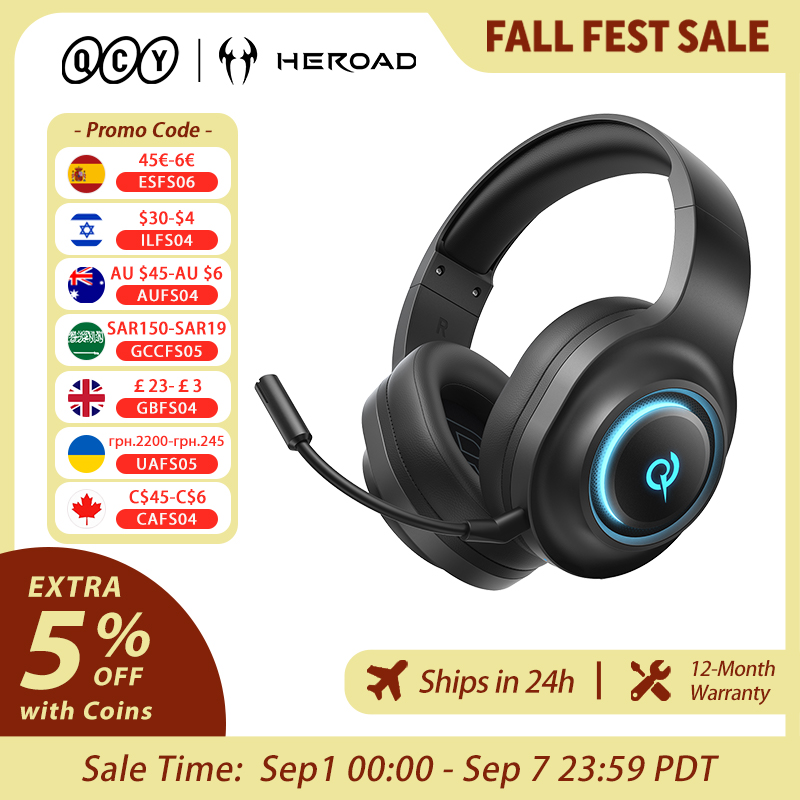 Casque de jeu QCY Heroad V200  - Gaming Headset Rgb avis et prix